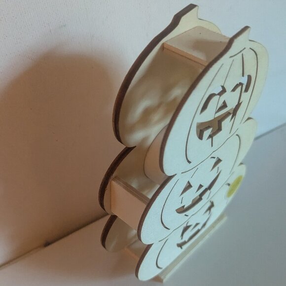 NWT DIY LED Halloween Sign Jack O'Lantern Pumpkin Stack Michaels ArtMinds Crafts - Picture 10 of 13